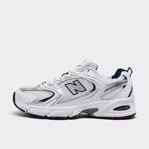 New Balance White and Navy 530 Men's Running Sneaker